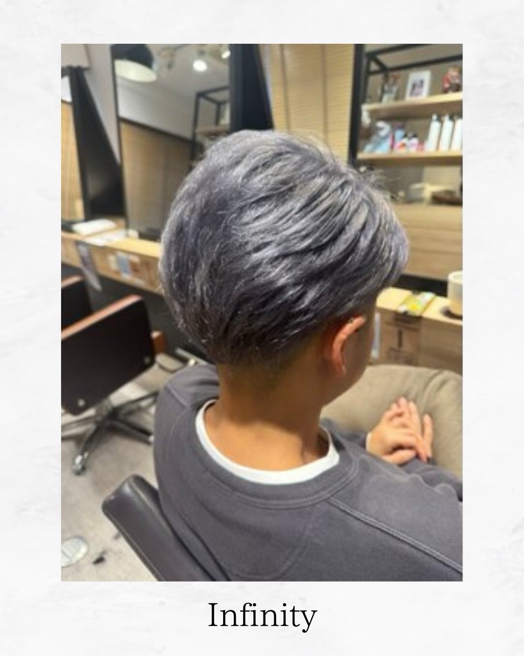 クールに決まるシルバーヘア✂️
